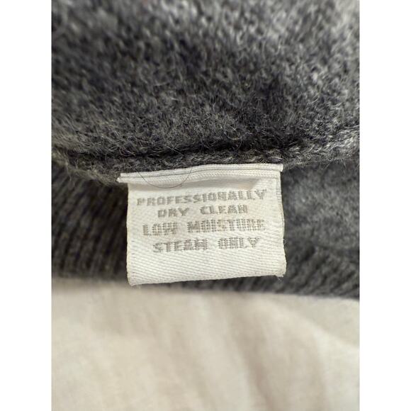 Charter Club 2 Ply 100% Cashmere Print Cardigan Sweater Gray Women's Size Medium - Picture 6 of 9